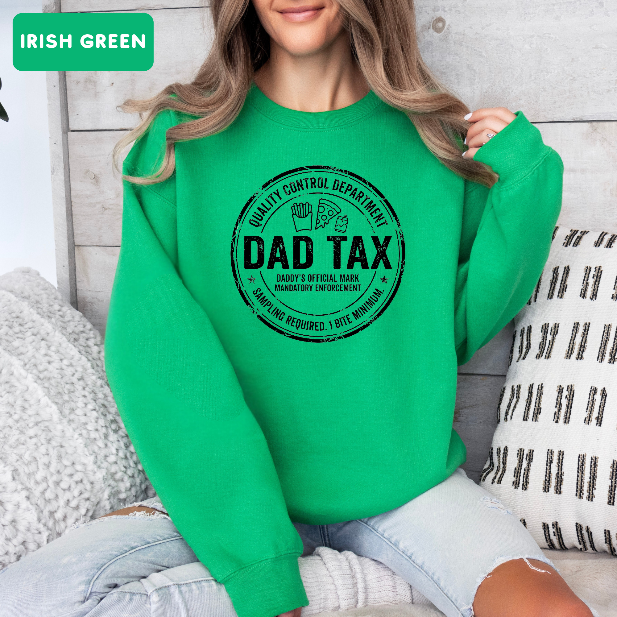 Dad Tax Funny Sweatshirt – Funny Dad Gift Sweatshirt | Cute Father’s Day Crewneck | Unisex Sweatshirt